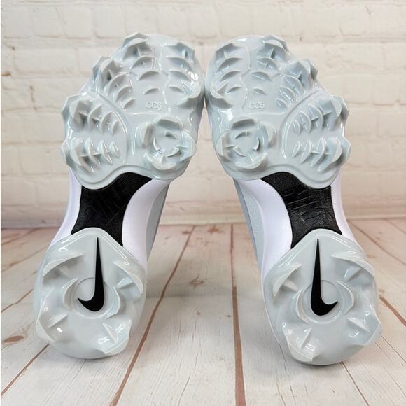 Nike Force Trout 9 Pro MCS Grey/White Baseball Cleats Size 4Y (FZ0916-002) - Picture 9 of 10